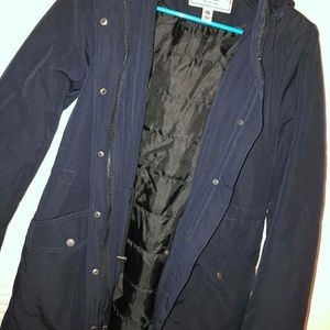 🆕 Navy Blue Cute Bass Winter Coat XS fits like S